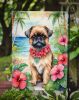 Brussels Griffon Luau Garden Flag Mailbox Flag Decorative Yard Flag Banner Outside Patio Artwork Yard Flower Beds, Garden Size, Multicolor