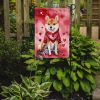 Shiba Inu My Valentine Garden Flag Mailbox Flag Decorative Yard Flag Banner Outside Patio Artwork Yard Flower Beds, Garden Size, Multicolor