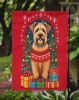 Wheaten Terrier Holiday Christmas Garden Flag Mailbox Flag Decorative Yard Flag Banner Outside Patio Artwork Yard Flower Beds, Garden Size, Multicolor