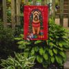 Wheaten Terrier Holiday Christmas Garden Flag Mailbox Flag Decorative Yard Flag Banner Outside Patio Artwork Yard Flower Beds, Garden Size, Multicolor