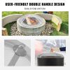 VEVOR Fire Pit Spark Screen Round 30", Reinforced Heavy Duty Steel Metal Cover, Outdoor Firepit Lid