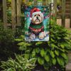 Lhasa Apso Christmas Garden Flag Mailbox Flag Decorative Yard Flag Banner Outside Patio Artwork Yard Flower Beds, Garden Size, Multicolor
