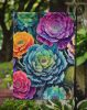 Ornamental Kale in Color Garden Flag Mailbox Flag Decorative Yard Flag Banner Outside Patio Artwork Yard Flower Beds, Garden Size, Multicolor