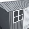 8X10FT Outdoor Storage Shed with Thickened Galvanized Steel,with Sloped Roof & Double Lockable Door,Storage Shed Large with 6 Vents