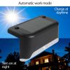 Solar LED Bright Deck Lights 4 Pcs Outdoor Garden Patio Railing Decks Path Lighting