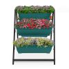 Raised Garden Planter Bed, Tiered Planter Stand with 5 Boxes, Vertical Raised Garden Bed for Herbs, Flowers