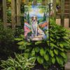 Borzoi Spring Path Garden Flag Mailbox Flag Decorative Yard Flag Banner Outside Patio Artwork Yard Flower Beds, Garden Size, Multicolor