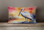 Nautical Collection Throw Pillow Throw Pillow for Indoor Couch Bed Outdoor Patio Washable, Pelican 2852,12Hx16W