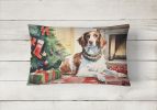 Waiting on Christmas Throw Pillow Throw Pillow for Indoor Couch Bed Outdoor Patio Washable, Brittany 1299,12Hx16W