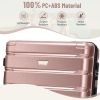 Hardshell Luggage Set 3 Piece, Durable ABS+PC Travel Suitcase with Spinner Wheels for Men Women (20/24/28 Inch)