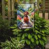 Dachshund Spring Path Garden Flag Mailbox Flag Decorative Yard Flag Banner Outside Patio Artwork Yard Flower Beds, Garden Size, Multicolor