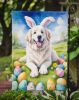 Great Pyrenees Easter Egg Hunt Garden Flag Mailbox Flag Decorative Yard Flag Banner Outside Patio Artwork Yard Flower Beds, Garden Size, Multicolor