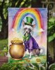 Chinese Crested St Patrick's Day Garden Flag Mailbox Flag Decorative Yard Flag Banner Outside Patio Artwork Yard Flower Beds, Garden Size, Multicolor