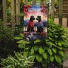 Kerry Blue Terrier Two Hearts Garden Flag Mailbox Flag Decorative Yard Flag Banner Outside Patio Artwork Yard Flower Beds, Garden Size, Multicolor