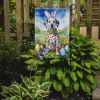 Dalmatian Easter Egg Hunt Garden Flag Mailbox Flag Decorative Yard Flag Banner Outside Patio Artwork Yard Flower Beds, Garden Size, Multicolor