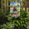 Bloodhound Easter Egg Hunt Garden Flag Mailbox Flag Decorative Yard Flag Banner Outside Patio Artwork Yard Flower Beds, Garden Size, Multicolor
