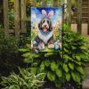 Bernedoodle Easter Egg Hunt Garden Flag Mailbox Flag Decorative Yard Flag Banner Outside Patio Artwork Yard Flower Beds, Garden Size, Multicolor