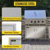 VEVOR Outdoor Kitchen Access 34.5" x 19" Wall Construction Stainless Steel Flush Mount for BBQ Island, 34.5inch x 19inch, Double Door