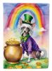 Chinese Crested St Patrick's Day Garden Flag Mailbox Flag Decorative Yard Flag Banner Outside Patio Artwork Yard Flower Beds, Garden Size, Multicolor