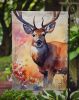 Deer Garden Flag Mailbox Flag Decorative Yard Flag Banner Outside Patio Artwork Yard Flower Beds, Garden Size, Multicolor