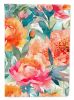 Peonies in Watercolor Garden Flag Mailbox Flag Decorative Yard Flag Banner Outside Patio Artwork Yard Flower Beds, Garden Size, Multicolor