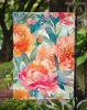 Peonies in Watercolor Garden Flag Mailbox Flag Decorative Yard Flag Banner Outside Patio Artwork Yard Flower Beds, Garden Size, Multicolor