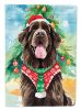 Newfoundland Christmas Garden Flag Mailbox Flag Decorative Yard Flag Banner Outside Patio Artwork Yard Flower Beds, Garden Size, Multicolor