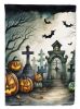 Graveyard Spooky Halloween Garden Flag Mailbox Flag Decorative Yard Flag Banner Outside Patio Artwork Yard Flower Beds, Garden Size, Multicolor