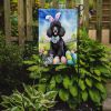 Black Poodle Easter Egg Hunt Garden Flag Mailbox Flag Decorative Yard Flag Banner Outside Patio Artwork Yard Flower Beds, Garden Size, Multicolor