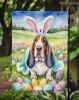 Basset Hound Easter Egg Hunt Garden Flag Mailbox Flag Decorative Yard Flag Banner Outside Patio Artwork Yard Flower Beds, Garden Size, Multicolor