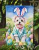 Maltese Easter Egg Hunt Garden Flag Mailbox Flag Decorative Yard Flag Banner Outside Patio Artwork Yard Flower Beds, Garden Size, Multicolor