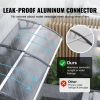 VEVOR Window Door Awning Canopy, 120" x 40" Door Canopy Exterior, UF50+ PC Sunshade Sheet Awnings, Outdoor Patio Awning Sun Shade, Transparent