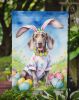 Weimaraner Easter Egg Hunt Garden Flag Mailbox Flag Decorative Yard Flag Banner Outside Patio Artwork Yard Flower Beds, Garden Size, Multicolor