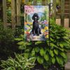 Black Poodle Spring Path Garden Flag Mailbox Flag Decorative Yard Flag Banner Outside Patio Artwork Yard Flower Beds, Garden Size, Multicolor
