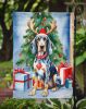 Bluetick Coonhound Christmas Reindeer Garden Flag Mailbox Flag Decorative Yard Flag Banner Outside Patio Artwork Yard Flower Beds, Garden Size