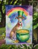 Greyhound St Patrick's Day Garden Flag Mailbox Flag Decorative Yard Flag Banner Outside Patio Artwork Yard Flower Beds, Garden Size, Multicolor
