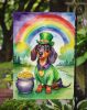 Dachshund St Patrick's Day Garden Flag Mailbox Flag Decorative Yard Flag Banner Outside Patio Artwork Yard Flower Beds, Garden Size, Multicolor