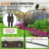 VEVOR Garden Fence, No Dig Fence 24in(H) x30ft(L) Animal Barrier Fence, Underground Decorative Garden Fencing with 2 Inch Spike Spacing