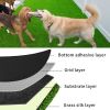 3ft x 32ft Premium Artificial Turf Mat with Drainage Holes. Thick Fake Grass with Rubber Backing, Ideal for Indoor/Outdoor Pet Areas,