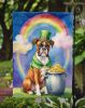 Boxer St Patrick's Day Garden Flag Mailbox Flag Decorative Yard Flag Banner Outside Patio Artwork Yard Flower Beds, Garden Size, Multicolor