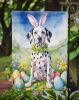 Dalmatian Easter Egg Hunt Garden Flag Mailbox Flag Decorative Yard Flag Banner Outside Patio Artwork Yard Flower Beds, Garden Size, Multicolor