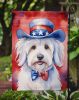 Coton de Tulear Patriotic American Garden Flag Mailbox Flag Decorative Yard Flag Banner Outside Patio Artwork Yard Flower Beds, Garden Size
