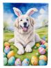 Great Pyrenees Easter Egg Hunt Garden Flag Mailbox Flag Decorative Yard Flag Banner Outside Patio Artwork Yard Flower Beds, Garden Size, Multicolor
