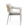 Outdoor Dining Chair Set of 2, Wicker Rattan Woven Patio Chairs, Outdoor Armchair Seating for Patio Backyard Poolside Balcony