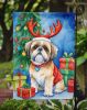 Shih Tzu Christmas Reindeer Garden Flag Mailbox Flag Decorative Yard Flag Banner Outside Patio Artwork Yard Flower Beds, Garden Size, Multicolor