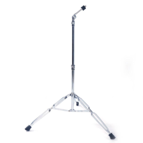Straight Cymbal Stand Drum Hardware Percussion Mount Holder Gear Set Silver (Color: Silver)