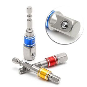 Impact Grade Socket Adapter Extension Set - Turns Power Drill Into High Speed Nut Driver, Sizes 1 4, 3 8, 1 2, Cr-V, 3-Piece Drill Tools Bit Hold (Option: A set)