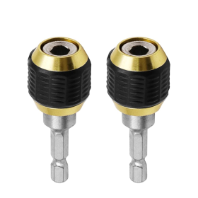 2 Pcs 1 4 Hex Shank Drill Bit Extension Screwdriver Bit Holder Extension Rod Self Locking Drill Bit Holder Quick Release Chuck Adapter Connector (Option: A set)