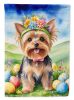 Yorkshire Terrier Easter Egg Hunt Garden Flag Mailbox Flag Decorative Yard Flag Banner Outside Patio Artwork Yard Flower Beds, Garden Size, Multicolor