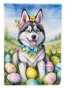 Siberian Husky Easter Egg Hunt Garden Flag Mailbox Flag Decorative Yard Flag Banner Outside Patio Artwork Yard Flower Beds, Garden Size, Multicolor